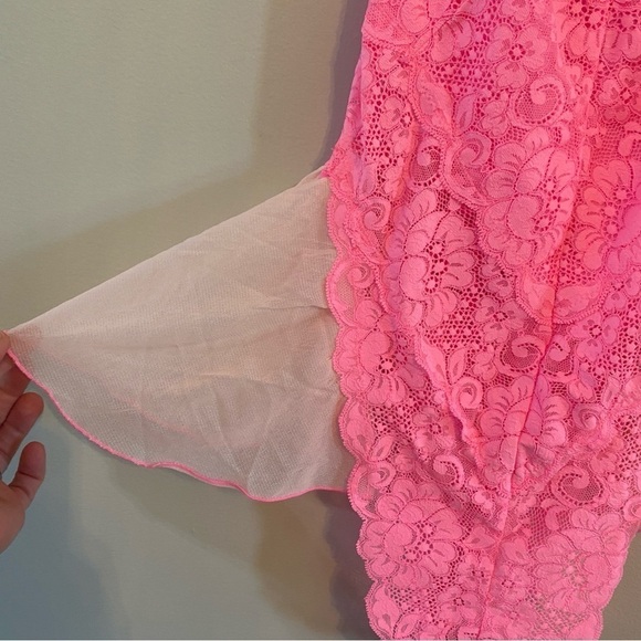 We Are Hah By Free People Maid To Wear Bodysuit hot pink small - Picture 4 of 8